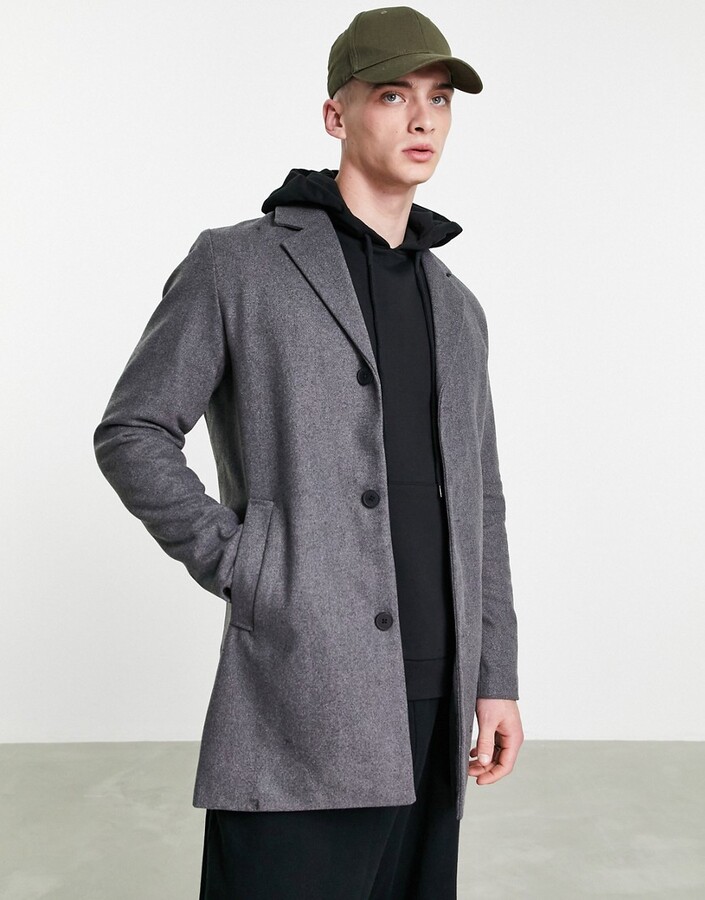 light grey winter coat