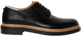 Thumbnail for your product : Valentino Unfinished Leather Derby Lace-Up Shoes