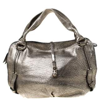 Celine \N Metallic Leather Handbags