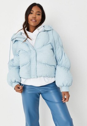 missguided blue puffer