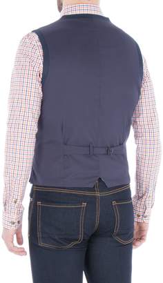 Gibson Men's Blue Basket Weave Vest