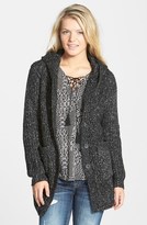 Thumbnail for your product : DREAMERS BY DEBUT Marled Hooded Cardigan (Juniors)