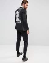 Thumbnail for your product : Religion Skinny Blazer With Back Patch