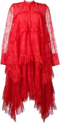 Erdem long sleeve lace dress - women - Silk/Polyester - 10