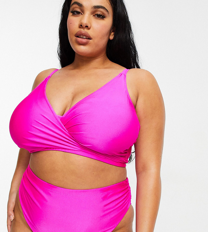 Pink Plus Size Swimsuits | Shop the world's largest collection of fashion |  ShopStyle UK