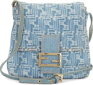 Fendi Pre-owned 1990-2000s Zucchino Shoulder Bag - Blue