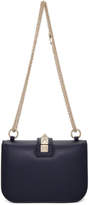 Thumbnail for your product : Valentino Navy Garavani Small Lock Bag