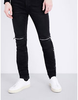 Thumbnail for your product : Givenchy Zip-detail slim-fit tapered jeans