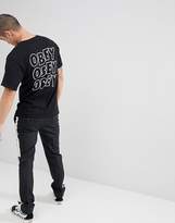 Thumbnail for your product : Obey T-Shirt With Jumble Logo Back Print In Black