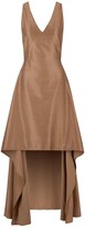Thumbnail for your product : Aurelie Silk Asymmetrical Maxi Dress