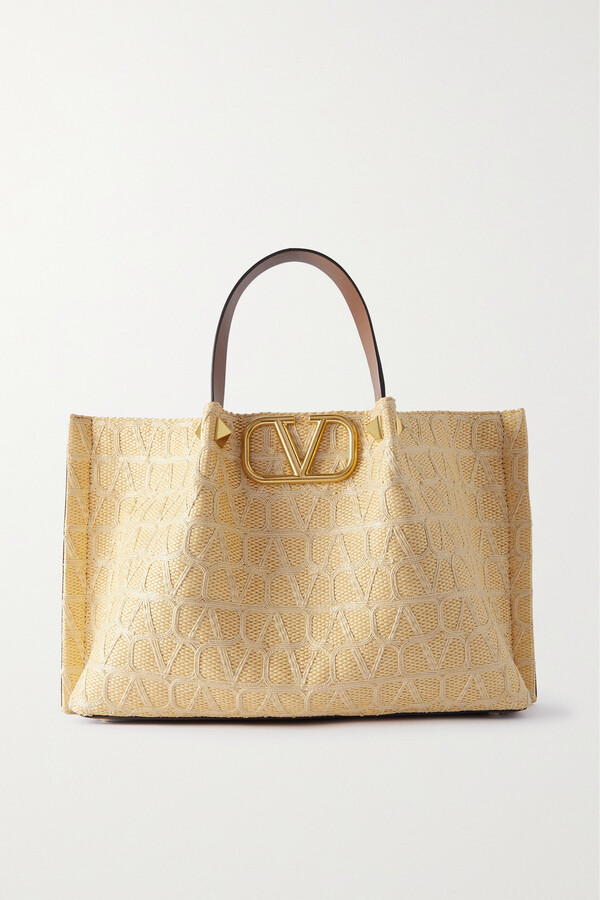 Valentino Garavani VSLING woven-metallic-leather Handbag - Farfetch