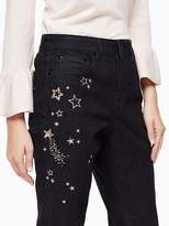 Thumbnail for your product : Kate Spade Night sky embellished jean