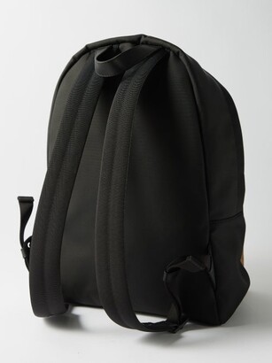 Moncler Pierrick Logo-patch Canvas Backpack - Black
