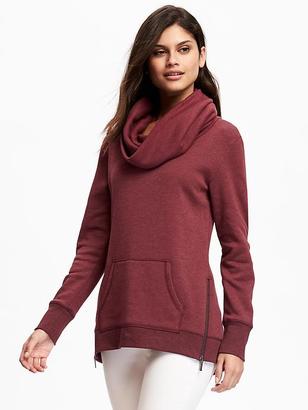 Old Navy Loose-Fit Cowl-Neck Fleece Tunic for Women
