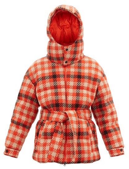 Perfect Moment Ski - Star Gingham Quilted Down Ski Jacket - Orange Multi -  ShopStyle