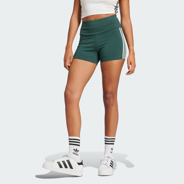 adidas leggings 3 stripes green