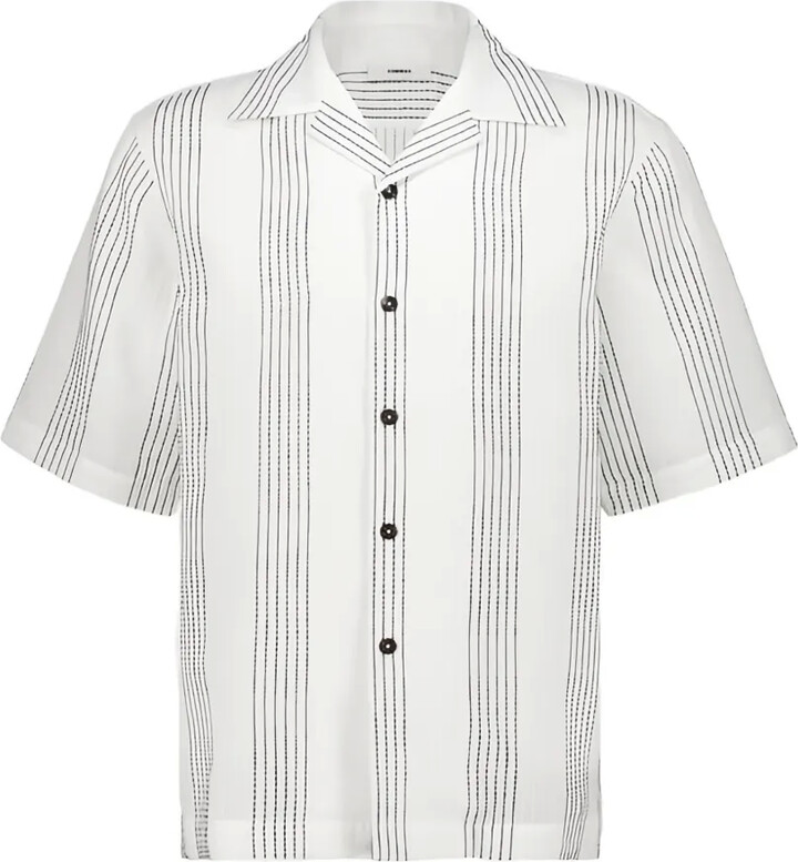 COMMAS Striped Camp-Collar Shirt