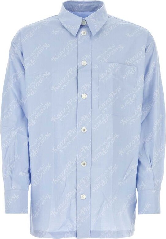 Kenzo All-Over Monogram Printed Buttoned Shirt