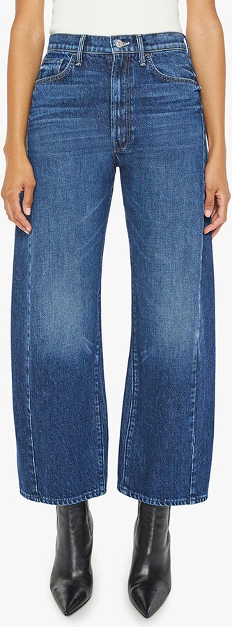 Mother The Half Pipe Flood High Waist Ankle Wide Leg Jeans