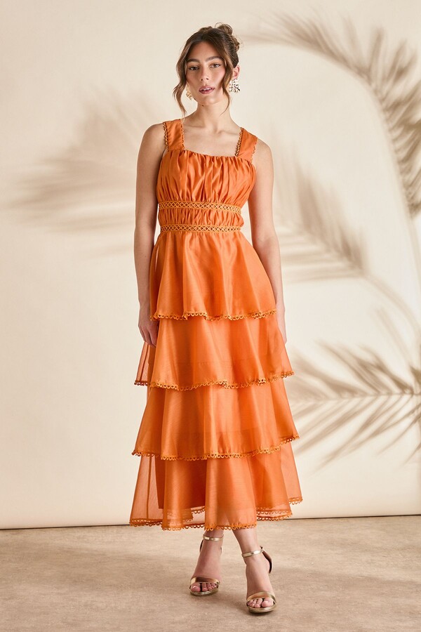 Thalia Cold Shoulder Asymmetric Ruched Midaxi Dress Asymmetric