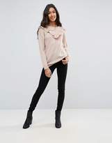 Thumbnail for your product : Brave Soul Tall Frill Crew Neck Sweater