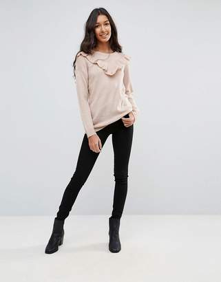 Brave Soul Tall Frill Crew Neck Sweater