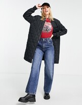 Thumbnail for your product : Brave Soul orlando diamond quilted coat