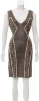 Thumbnail for your product : Herve Leger Coated Bandage Knee-Length Dress