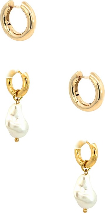 Jordan Road Bianca Hoop And Lou Hoop Earring Set