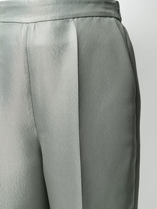 Emporio Armani Metallic High-Waist Trousers