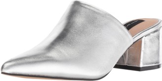 steve madden silver mules