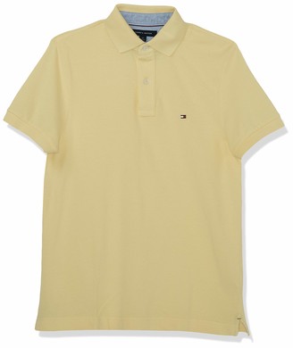 tommy hilfiger yellow polo shirt