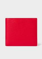 Thumbnail for your product : Paul Smith Men's Red Leather Monogrammed Billfold Wallet