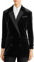 Thumbnail for your product : 1 STATE Double-Breasted Velvet Blazer