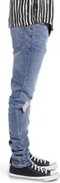 Thumbnail for your product : Topman Polly Blowout Ripped Skinny Fit Jeans