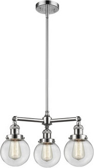 Three Posts Chippewa 3 - Light Candle Style Globe Chandelier