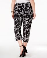 Thumbnail for your product : Alfani Plus Size Straight-Leg Cropped Pants, Created for Macy's