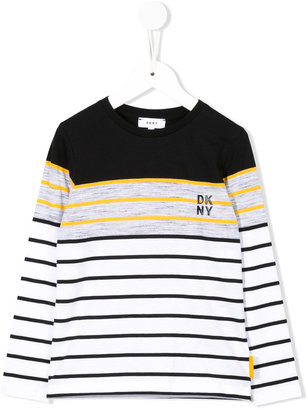 DKNY striped sweatshirt - kids - Cotton - 10 yrs