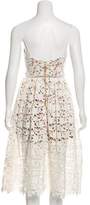 Thumbnail for your product : Self-Portrait Embroidered Midi Dress
