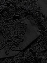 Thumbnail for your product : Oscar de la Renta Guipure Lace & Cotton Short-Sleeve Jumpsuit