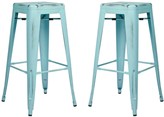 Thumbnail for your product : OSP Home Furnishings 2-piece Bristow Distressed Bar Stool Set