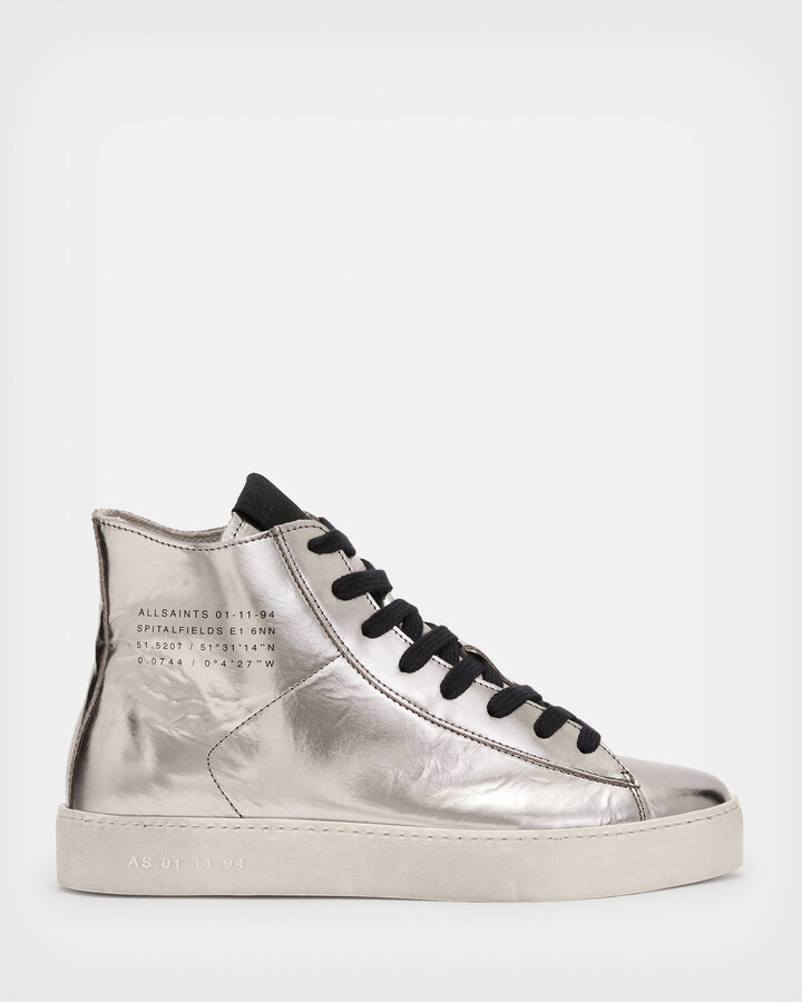 High Top Shoes Silver | ShopStyle