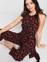 Thumbnail for your product : Wallis Animal Halter Neck Jumpsuit - Ink