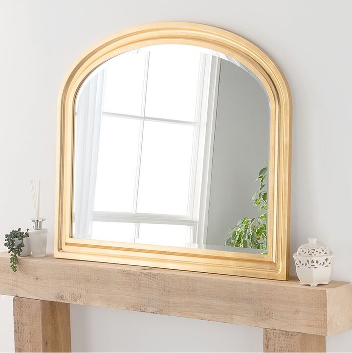 Yearn Vogue Overmantle Wood Frame Bevelled Edge Wall Mirror ShopStyle