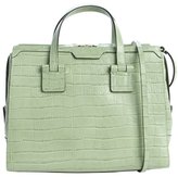 Thumbnail for your product : Armani 746 Armani seafoam green embossed leather convertible top handle bag