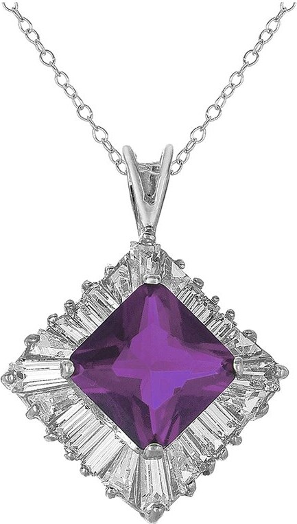 Genevive Silver Cz Pendant
