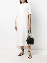 Thumbnail for your product : Agnona Short-Sleeved Shift Maxi Dress