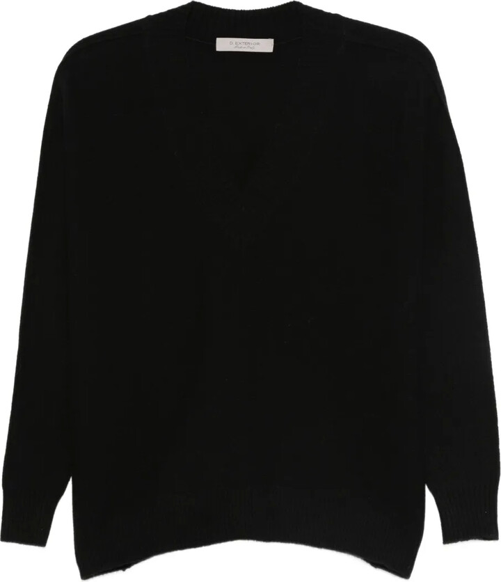 D-Exterior V-Neck Sweater