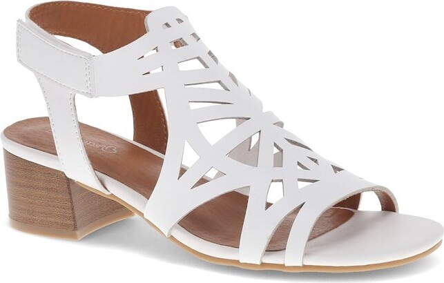 Women's Velvet Block Heel Sandals