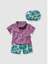 Thumbnail for your product : Vertbaudet Baby Boy's T-shirt Shorts & Hat Outfit